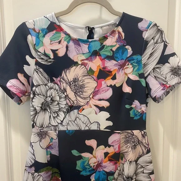 ASOS | Abstract Floral Midi Dress - Picture 2 of 6